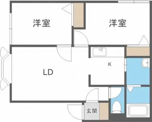 オリエンス11B【102号室】の間取り