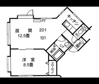 パシャ21-II【3階】の間取り