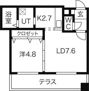 GLASS N21【1階】の間取り