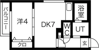 RAFFINE N20WEST【4階】の間取り