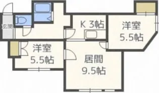 トトロの杜Ⅰ【202号室】の間取り