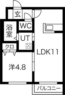 MTガーデンNorth【3階】の間取り