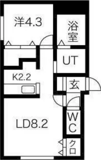 Parente N18 (パレンテN18)【4階】の間取り