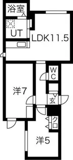 グランラヴィI【3階】の間取り