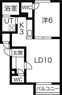 ハスコート本町【2階】の間取り