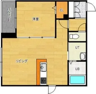 ミエル【3階】の間取り