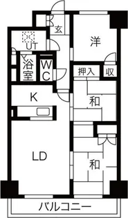 オークコート141【6階】の間取り
