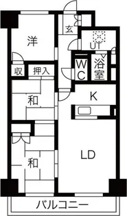 オークコート141【5階】の間取り