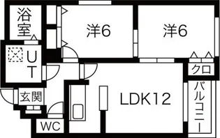 パープルサイド【1階】の間取り