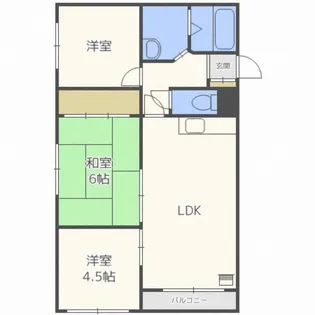 クチュール新川【4階】の間取り