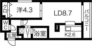 サンフラワー【302号室】の間取り