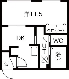 Mtria西麻生【1階】の間取り