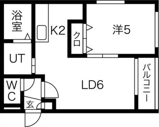 メゾン クー・ドゥ・クールⅣ【2階】の間取り