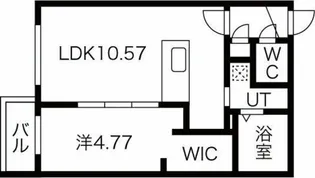 ディオクラシスN36(DIO CLASIS N36)【4階】の間取り