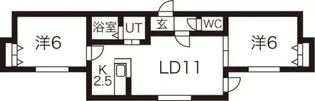 サンレコルト【3階】の間取り