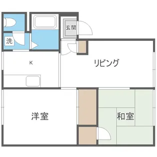 パナハイツ麗【12号室】の間取り