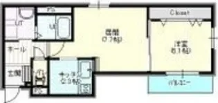 アビタN37【4階】の間取り