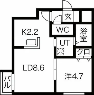 スリーナインXY【4階】の間取り