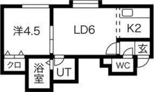 ヴィオレッテⅡ【106号室】の間取り