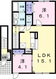 ウインドブレイク【2階】の間取り