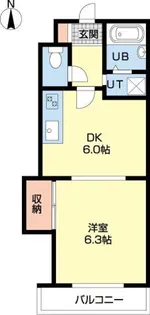 フィオーレセレスト【1階】の間取り
