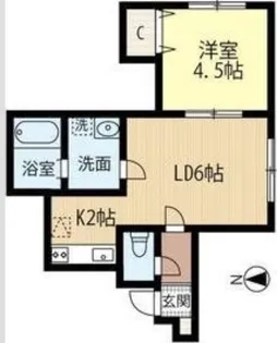 Kコート北19条【3階】の間取り