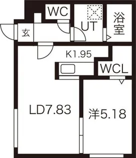 J-ecoa北27条【1階】の間取り
