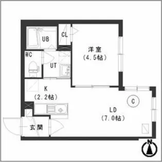 ビヨンド麻生【3階】の間取り