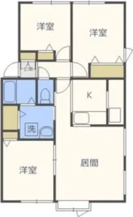 エーピークリスタル【1階】の間取り