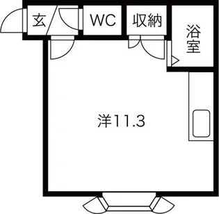 ユニビル【2階】の間取り