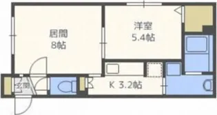 リストワール元町駅南【2階】の間取り