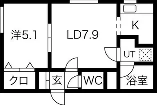 ガーデンコート壱番館【2階】の間取り
