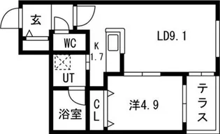 Tiamo麻生【1階】の間取り