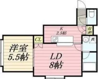 プロスパー麻生【2階】の間取り