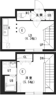 シティレジデンス北34条【1階】の間取り