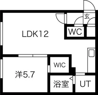 Pine hills北15条【4階】の間取り