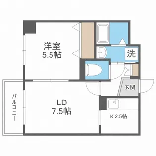 イルニードマンション【7階】の間取り