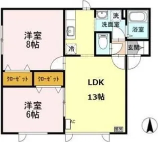 ヴェールアレ A【1階】の間取り