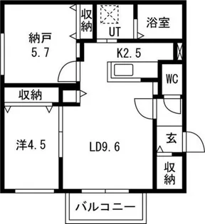 GRACIAS 環状通【4階】の間取り
