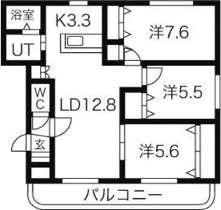 バーリントンコートI【2階】の間取り