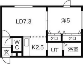 ブランノワールフォレスタ【2階】の間取り