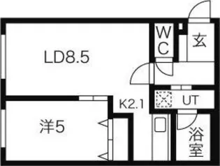 グリーンヴィラ【4階】の間取り