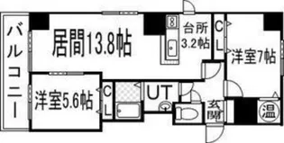 ブリーズN36【6階】の間取り