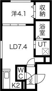アルーア北大前【3階】の間取り