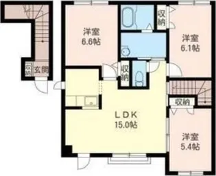 レリッシュハイツ【2階】の間取り