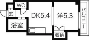 プレサント北35条【9階】の間取り