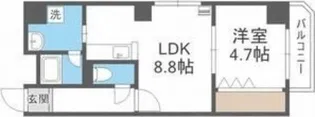 サムティレジデンス札幌駅前【3階】の間取り