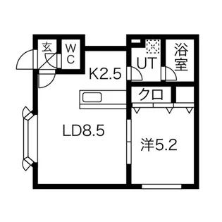 モデュロールN461【203号室】の間取り
