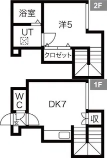 フォンテーヌ新道東【2階】の間取り