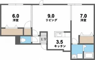 オリエンス38【1階】の間取り